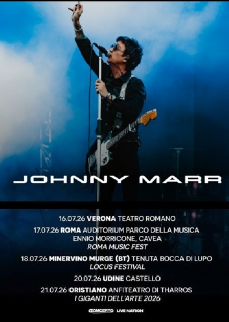 JOHNNY MARR LIVE 2026
